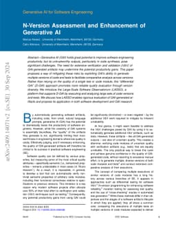 N-Version Assessment and Enhancement of Generative AI