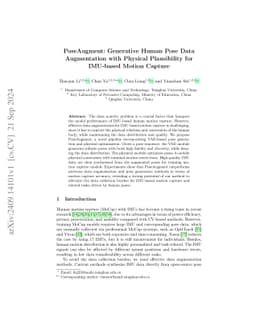 PoseAugment: Generative Human Pose Data Augmentation with Physical
  Plausibility for IMU-based Motion Capture