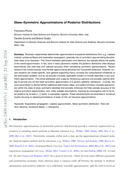Skew-symmetric approximations of posterior distributions