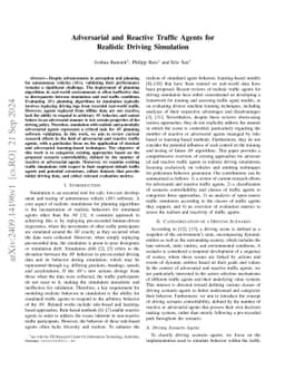 Adversarial and Reactive Traffic Entities for Behavior-Realistic Driving Simulation: A Review