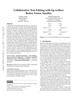 Collaborative Text Editing with Eg-walker: Better, Faster, Smaller