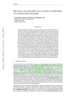 Reliable and diverse evaluation of LLM medical knowledge mastery