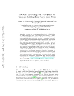 MVPGS: Excavating Multi-view Priors for Gaussian Splatting from Sparse
  Input Views