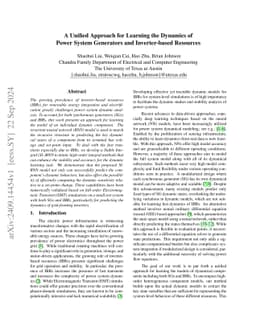 A Unified Approach for Learning the Dynamics of Power System Generators
  and Inverter-based Resources