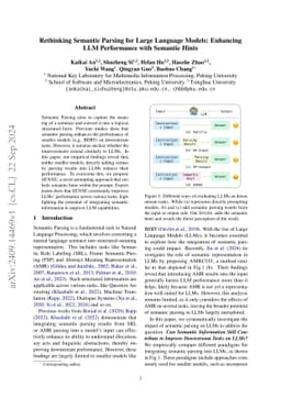 Rethinking Semantic Parsing for Large Language Models: Enhancing LLM
  Performance with Semantic Hints