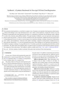 SynBench: A Synthetic Benchmark for Non-rigid 3D Point Cloud
  Registration