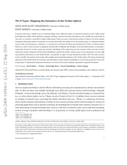 The X Types -- Mapping the Semantics of the Twitter Sphere