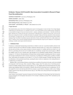 Scideator: Human-LLM Scientific Idea Generation Grounded in Research-Paper Facet Recombination