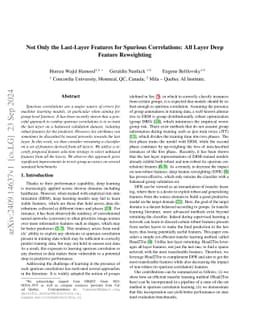 Not Only the Last-Layer Features for Spurious Correlations: All Layer
  Deep Feature Reweighting