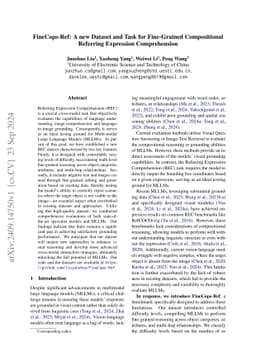 FineCops-Ref: A new Dataset and Task for Fine-Grained Compositional Referring Expression Comprehension