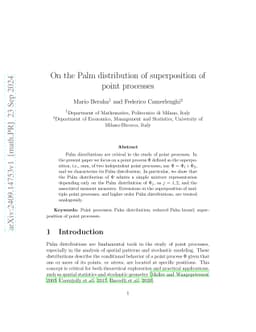 On the Palm distribution of superposition of point processes