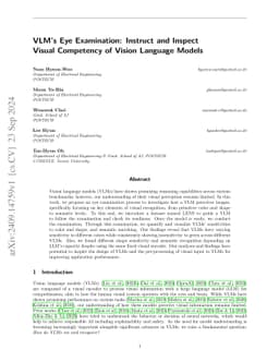 VLM's Eye Examination: Instruct and Inspect Visual Competency of Vision
  Language Models