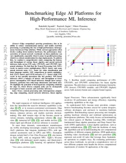 Benchmarking Edge AI Platforms for High-Performance ML Inference