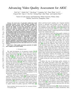 Advancing Video Quality Assessment for AIGC