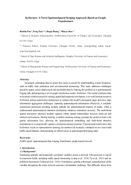 Kriformer: A Novel Spatiotemporal Kriging Approach Based on Graph
  Transformers