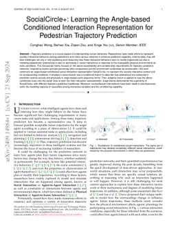 SocialCircle+: Learning the Angle-based Conditioned Interaction
  Representation for Pedestrian Trajectory Prediction