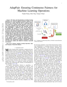 AdapFair: Ensuring Continuous Fairness for Machine Learning Operations