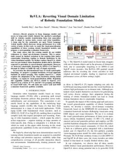 ReVLA: Reverting Visual Domain Limitation of Robotic Foundation Models