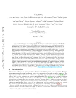 Archon: An Architecture Search Framework for Inference-Time Techniques