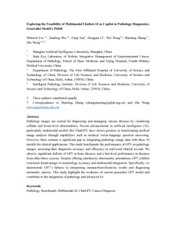 Exploring the Feasibility of Multimodal Chatbot AI as Copilot in
  Pathology Diagnostics: Generalist Model's Pitfall