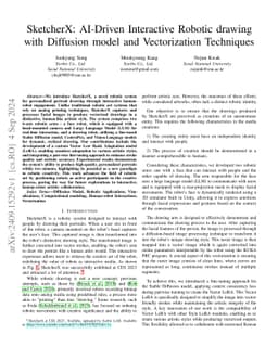 SketcherX: AI-Driven Interactive Robotic drawing with Diffusion model
  and Vectorization Techniques
