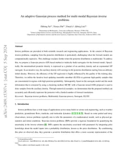 An adaptive Gaussian process method for multi-modal Bayesian inverse
  problems