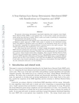 A Near-Optimal Low-Energy Deterministic Distributed SSSP with
  Ramifications on Congestion and APSP
