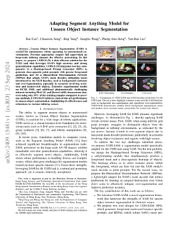 Adapting Segment Anything Model for Unseen Object Instance Segmentation