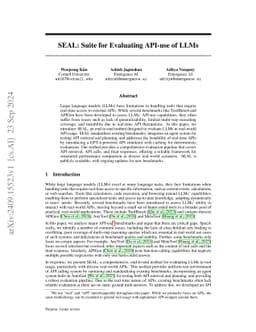 SEAL: Suite for Evaluating API-use of LLMs