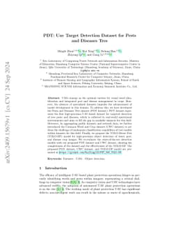 PDT: Uav Target Detection Dataset for Pests and Diseases Tree