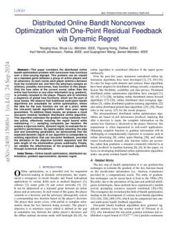 Distributed Online Bandit Nonconvex Optimization with One-Point Residual
  Feedback via Dynamic Regret