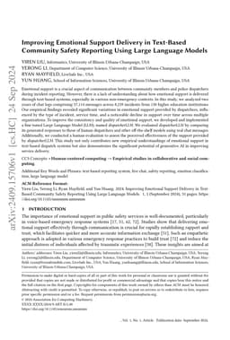 Improving Emotional Support Delivery in Text-Based Community Safety
  Reporting Using Large Language Models
