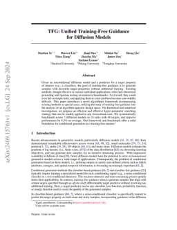 TFG: Unified Training-Free Guidance for Diffusion Models