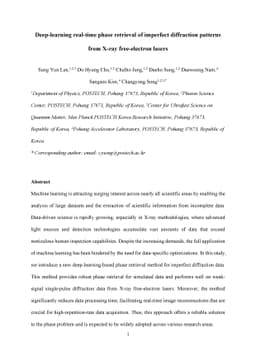 Deep-learning real-time phase retrieval of imperfect diffraction
  patterns from X-ray free-electron lasers