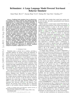 BeSimulator: A Large Language Model Powered Text-based Behavior
  Simulator