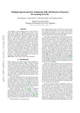 Bridging Speech and Text: Enhancing ASR with Pinyin-to-Character
  Pre-training in LLMs