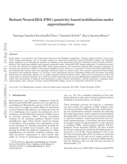 Robust Neural IDA-PBC: passivity-based stabilization under
  approximations