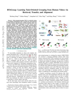 RTAGrasp: Learning Task-Oriented Grasping from Human Videos via
  Retrieval, Transfer, and Alignment