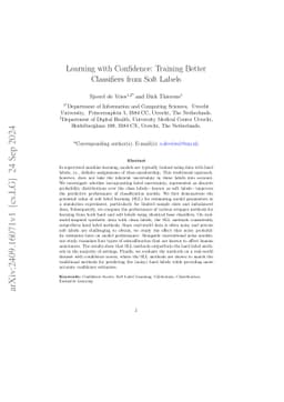 Learning with Confidence: Training Better Classifiers from Soft Labels