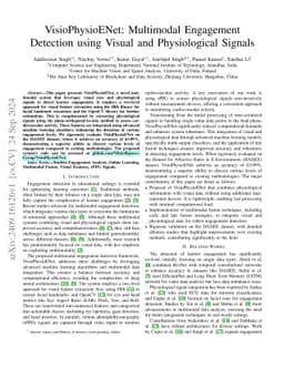 VisioPhysioENet: Multimodal Engagement Detection using Visual and Physiological Signals