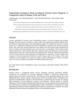 Segmentation Strategies in Deep Learning for Prostate Cancer Diagnosis:
  A Comparative Study of Mamba, SAM, and YOLO