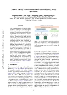 CDChat: A Large Multimodal Model for Remote Sensing Change Description