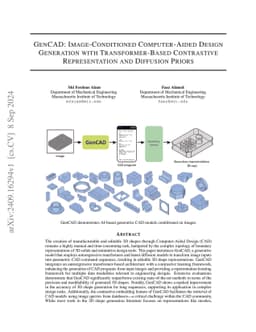 GenCAD: Image-Conditioned Computer-Aided Design Generation with Transformer-Based Contrastive Representation and Diffusion Priors