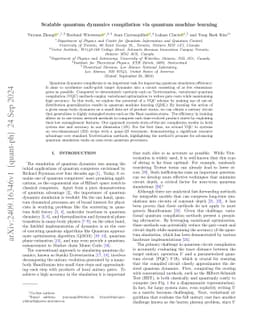 Scalable quantum dynamics compilation via quantum machine learning