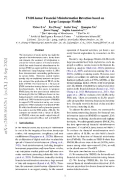 FMDLlama: Financial Misinformation Detection based on Large Language Models
