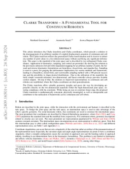Clarke Transform -- A Fundamental Tool for Continuum Robotics