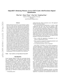 AlignedKV: Reducing Memory Access of KV-Cache with Precision-Aligned
  Quantization