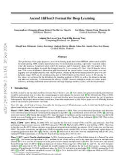 Ascend HiFloat8 Format for Deep Learning