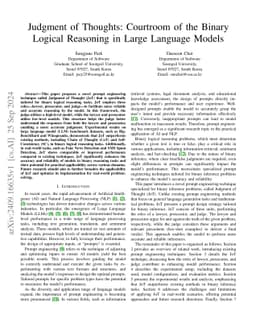 Judgment of Thoughts: Courtroom of the Binary Logical Reasoning in Large
  Language Models