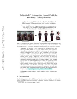 TalkinNeRF: Animatable Neural Fields for Full-Body Talking Humans